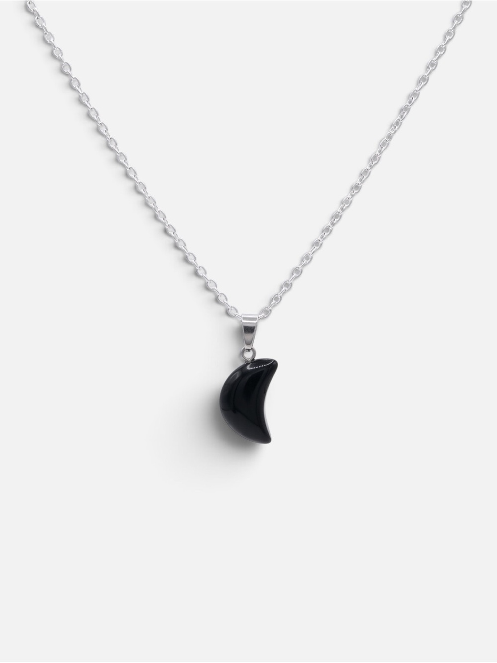OBSIDIAN MOON NECKLACE